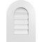 Ekena Millwork Round Top Surface Mount PVC Gable Vent: Functional, w/ 3-1/2"W x 1"P Standard Frame, 14"W x 20"H GVPRT14X2001SF - alternate 1